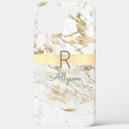Gold Marble Gold Bar, DIY Graue Bezeichnung Monogr Case-Mate iPhone Hülle