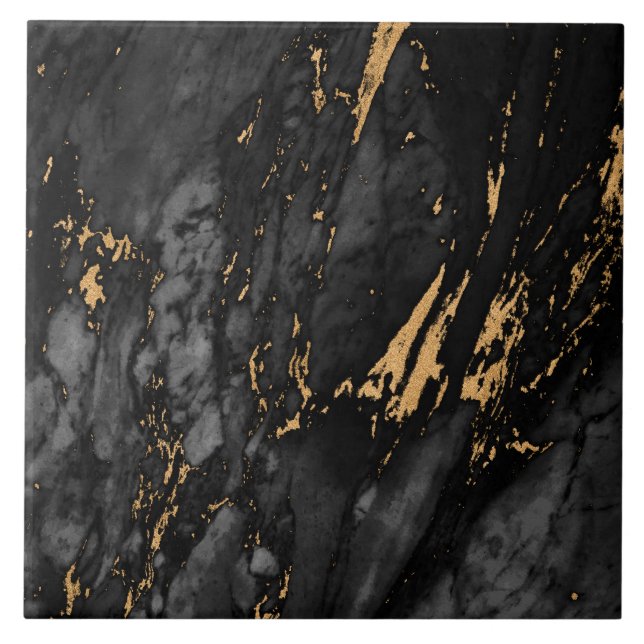 Gold Marble Pattern  Fliese (Vorderseite)
