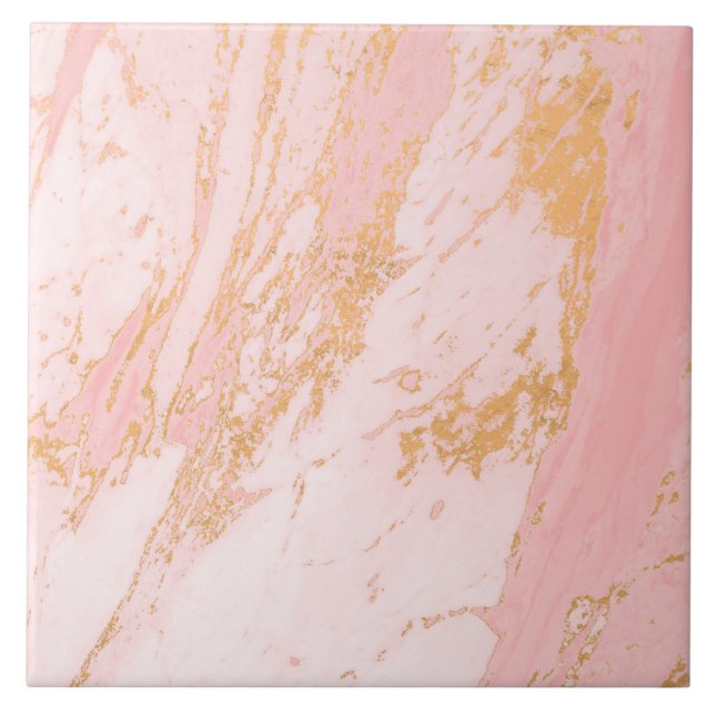 Gold Marble Pattern  Fliese (Vorderseite)