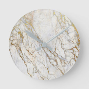 Gold Marble Wall Clock Runde Wanduhr