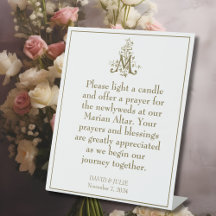 Gold Marian Cross gesegnet Mutter Altar-Zeichen