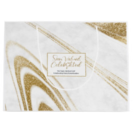 Gold Marmor Event Geschenktaschen Große Geschenktüte