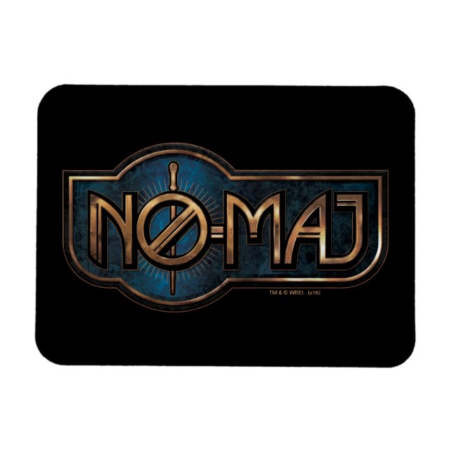 Gold & Marmor NO-MAJ™-Abzeichen Magnet (Horizontal)