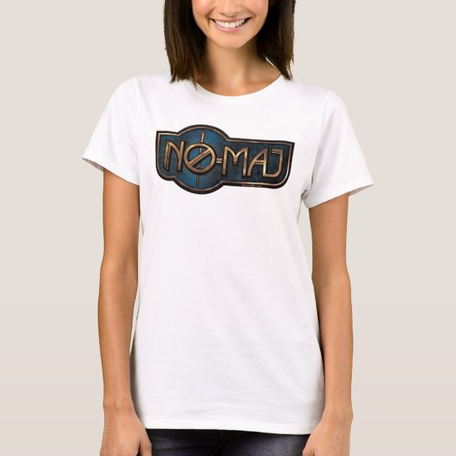 Gold & Marmor NO-MAJ™-Abzeichen T-Shirt (Vorderseite)