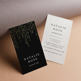 Gold Marquee Vertical Visitenkarte