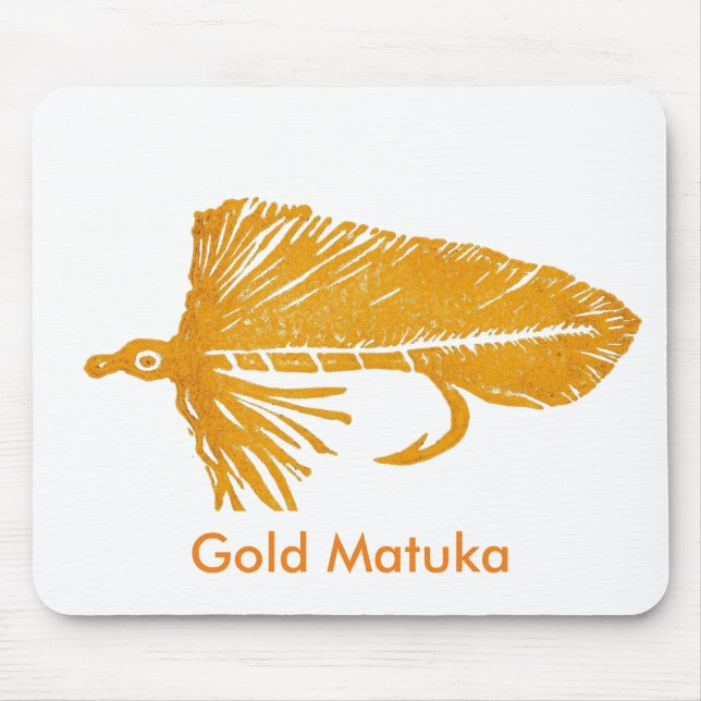 "Gold Matuka" Classic Trout Fly Mousepad (Vorne)