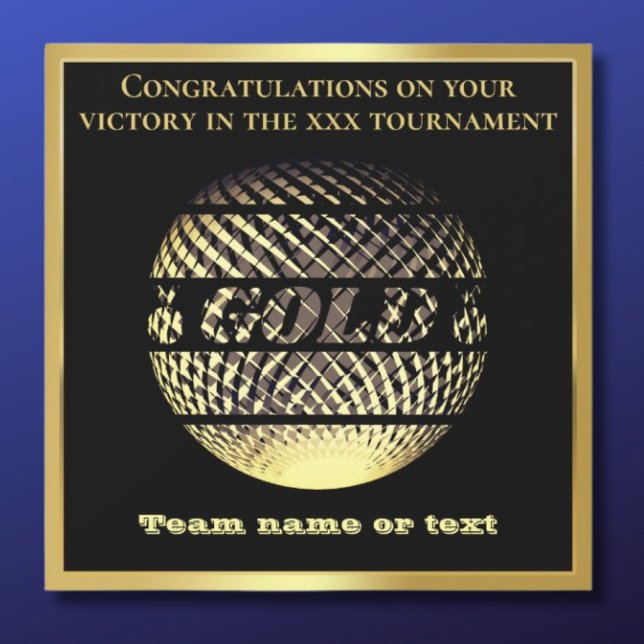 Gold Medaille 1. Platz Sieger Sportkarte (Von Creator hochgeladen)
