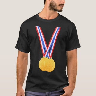 Gold Medaillen Funny für Gewinner und Champions T-Shirt