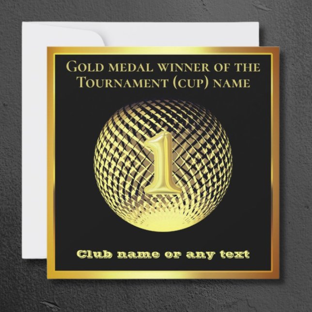 Gold Medal 1. Platz Gewinner Gratulcard (Von Creator hochgeladen)