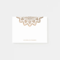 Gold Medallion Shimmer Elegant Mandala Horizontal