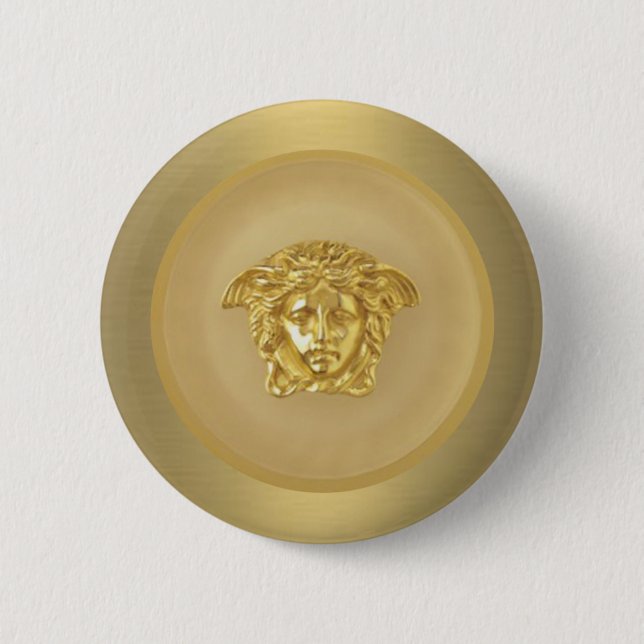 Gold Medusa Medallion Button (Vorderseite)
