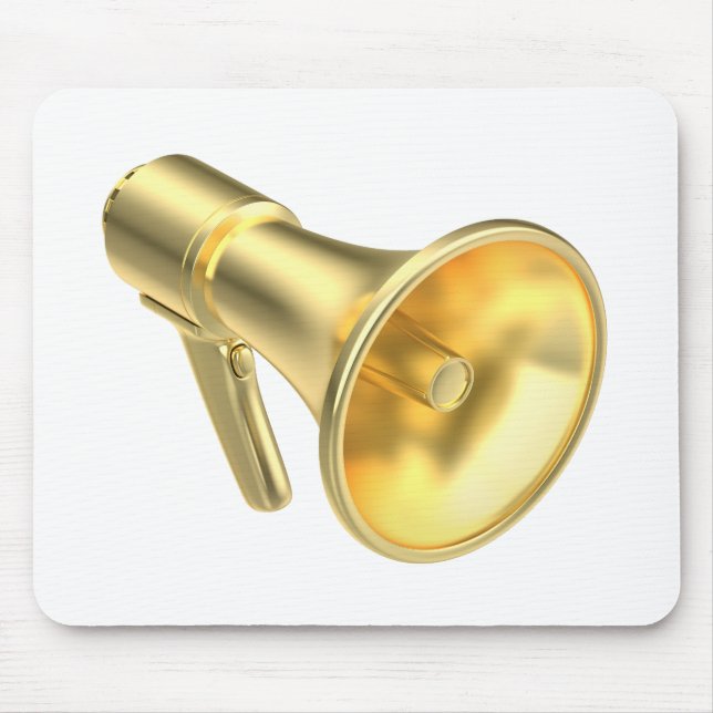 Gold-Megaphon Mousepad (Vorne)