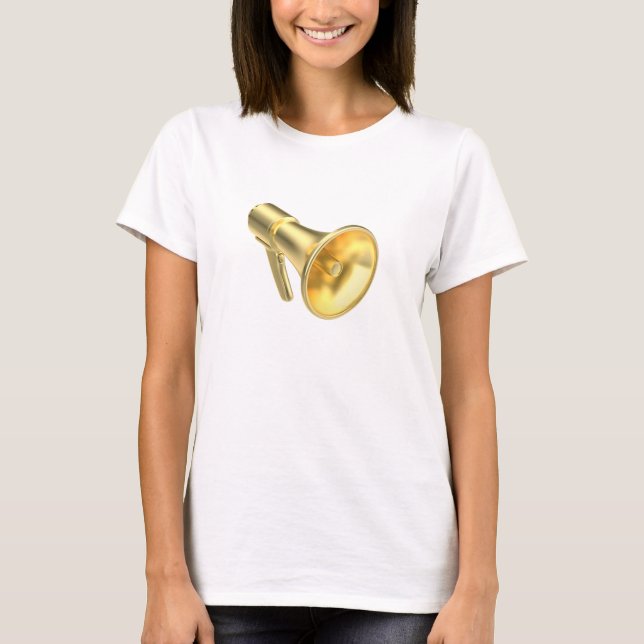 Gold-Megaphon T-Shirt (Vorderseite)