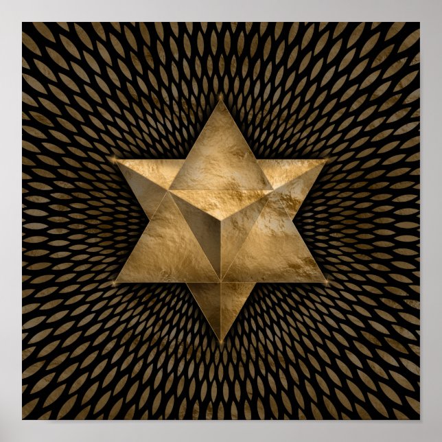 Gold Merkabah Poster (Vorne)
