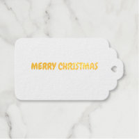 GOLD MERRY CHRISTMAS EINFACHE FAVOR TAVOR TAGS