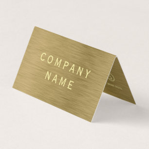 Gold Metal Texture Double Loyalty Business Card Visitenkarten