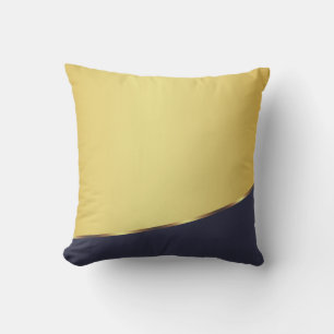 Gold Metall Elegant Modern Blau Kissen