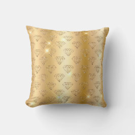 Gold Metallfolien & Imitate Glitzer Diamonds Kissen