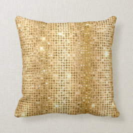 Gold Metallfolien und Imitate Glitzer Glam Dots Kissen