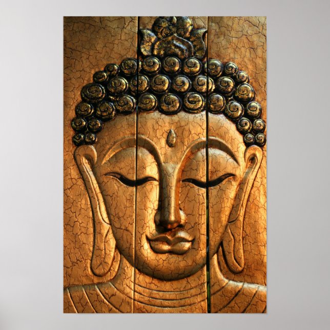 Gold Metallic Buddha Poster (Vorne)