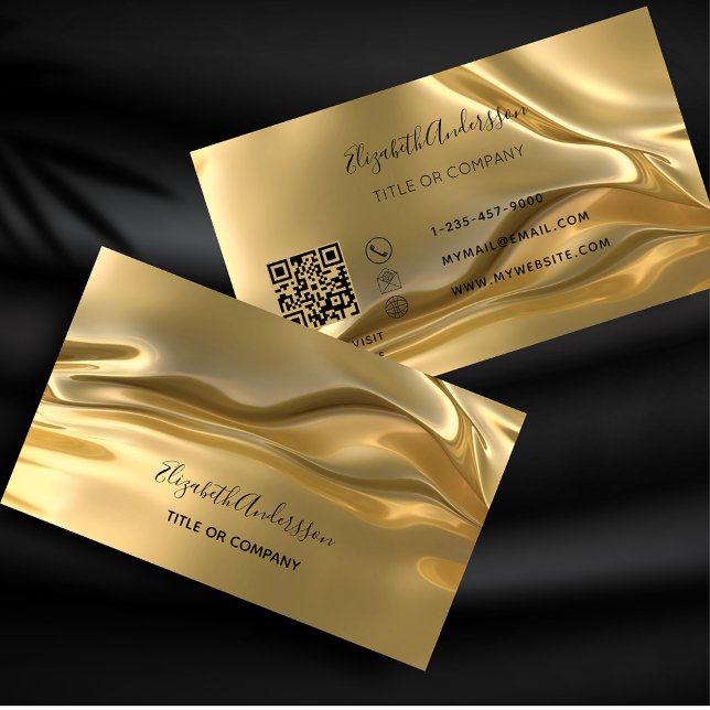 Gold-Metallic-Code Visitenkarte (Von Creator hochgeladen)