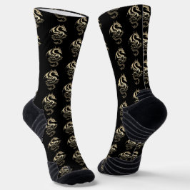 Gold Metallic Dragon Socken
