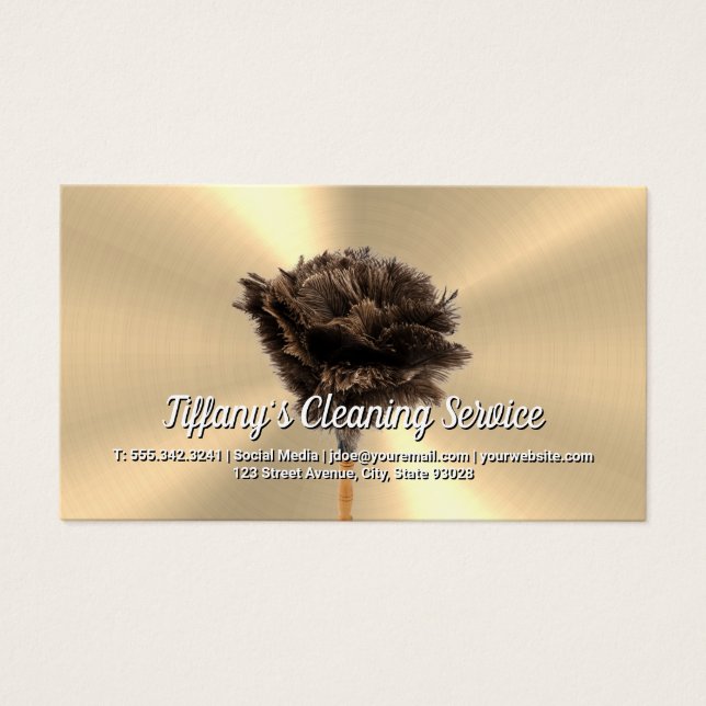 Gold Metallic | Feather Duster | Hausreinigung (Vorderseite)