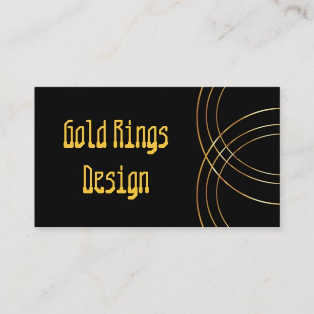 Gold Metallic Logo-Visitenkarte Visitenkarte (Vorderseite)