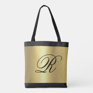 Gold Metallic Look mit Monogram