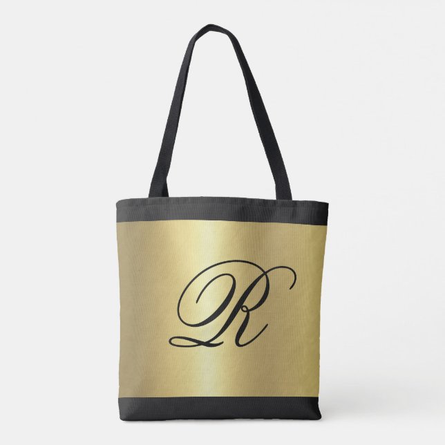 Gold Metallic Look mit Monogram (Rückseite)