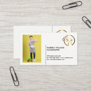 Gold Metallic Spray Flasche   Maid   Benutzerdefin Visitenkarte