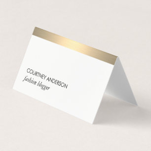 Gold Metallic Trim Visitenkarten