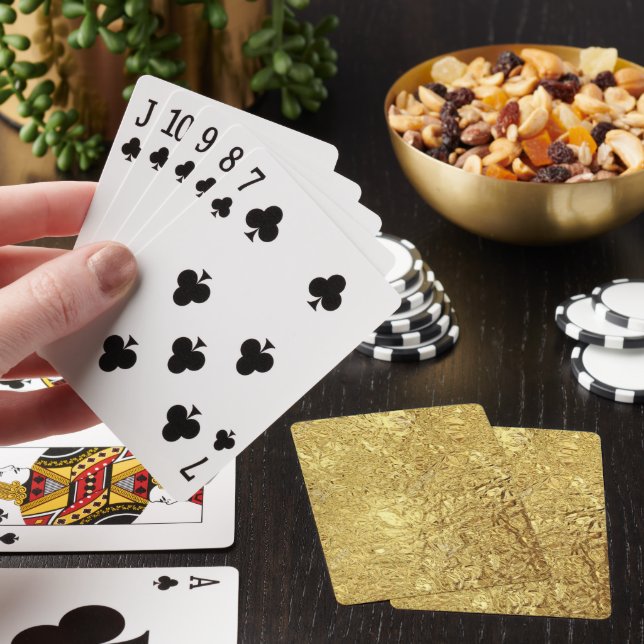 Gold metallisch  spielkarten (In Situ)