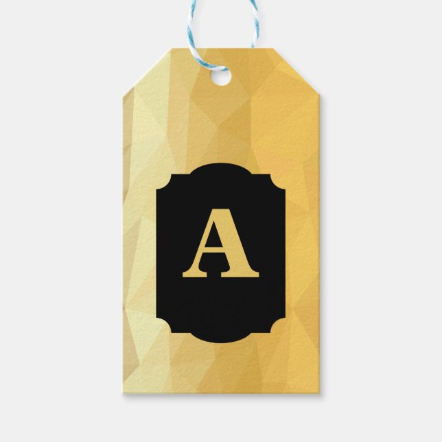 Gold-Metallische Schwarzkalligraphie, persönliche  Geschenkanhänger (Vorderseite)