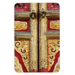 Gold-Metallspitze an der Tür Magnet