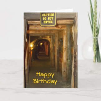Gold Mine Birthday Card Karte