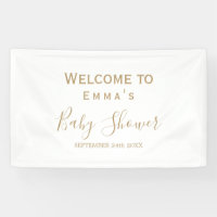 Gold Minimalistisch Brautparty Sign