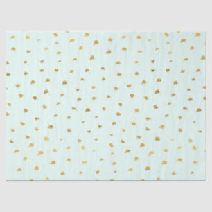 Gold Mint Glam Dot Chic Seidenpapier