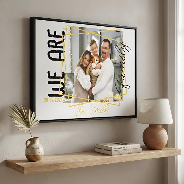 Gold Mit Monogramm sind wir Foto Leinwanddruck (Von Creator hochgeladen)