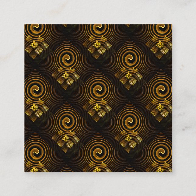 Gold Modern Boho Elegant Abstract Art Pattern #502 Begleitkarte (Vorderseite)