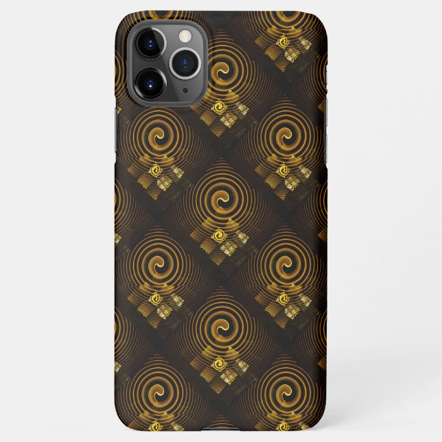 Gold Modern Boho Elegant Abstract Art Pattern #502 iPhone Hülle (Rückseite)