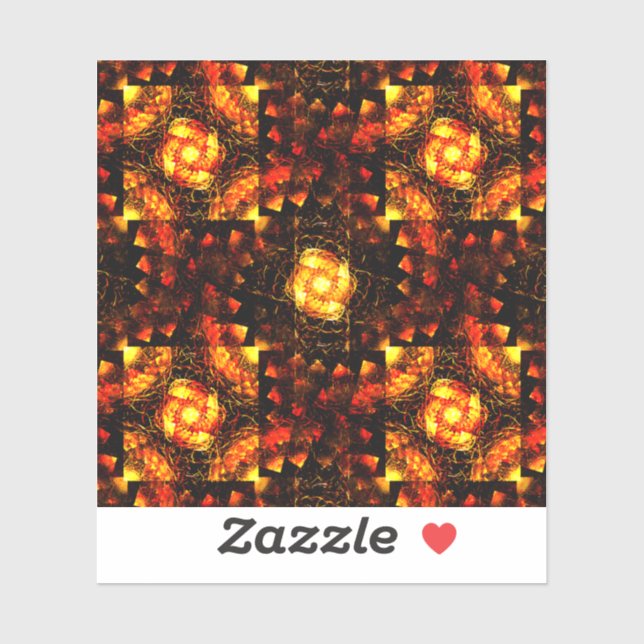 Gold Modern Boho Elegant Abstract Art Pattern #506 Aufkleber (Blatt)