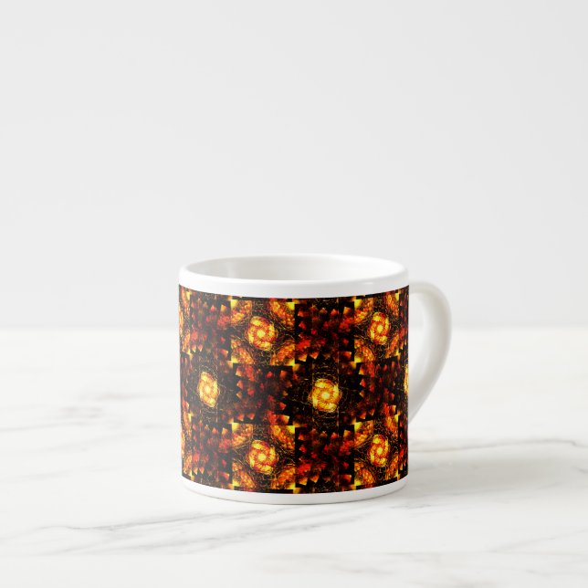 Gold Modern Boho Elegant Abstract Art Pattern #506 Espressotasse (Vorderseite Rechts)