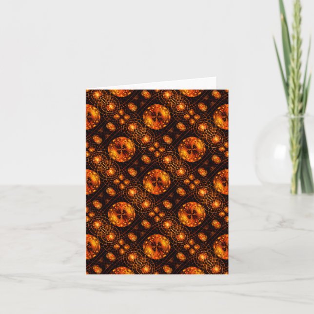 Gold Modern Boho Elegant Abstract Art Pattern #507 Karte (Vorderseite)