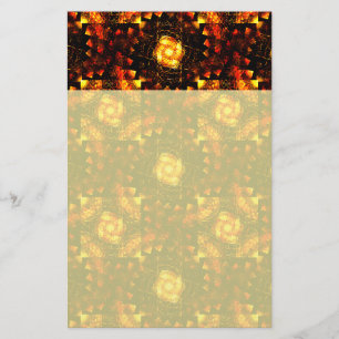 Gold Modern Boho Elegantes Abstrakte Kunstmuster # Briefpapier