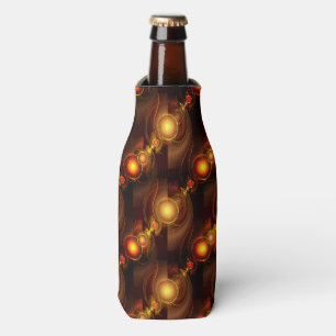 Gold Modern Boho Elegantes Abstrakte Kunstmuster # Flaschenkühler