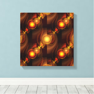 Gold Modern Boho Elegantes Abstrakte Kunstmuster # Leinwanddruck