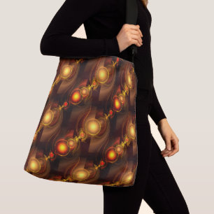 Gold Modern Boho Elegantes Abstrakte Kunstmuster # Tragetaschen Mit Langen Trägern