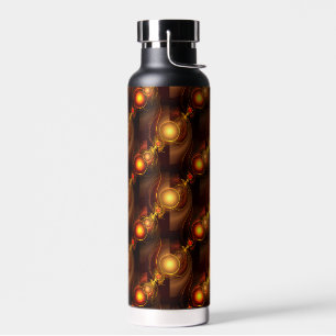 Gold Modern Boho Elegantes Abstrakte Kunstmuster # Trinkflasche