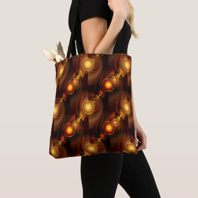 Gold Modern Boho Elegantes abstraktes Kunstmuster  (Von Nahem)